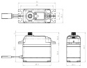 SB-2271SG Servo 20Kg 0,065s HV Alu Brushless Ståldrev*