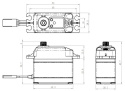 SB-2273SG Servo 30Kg 0,095s HV Alu Brushless Ståldrev*