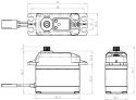 SB-2274SG Servo 25Kg 0,08s HV Alu Brushless Ståldrev*