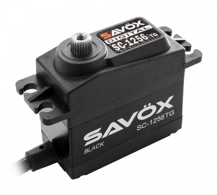 SC-1256TG Servo 20Kg 0,15s Coreless Black Edition* i gruppen Katalog / Fabrikat / S / Savöx / Servo hos Minicars Hobby Distribution AB (SAV-SC1256TGBE)