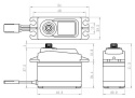 SC-1256TG Servo 20Kg 0,15s Coreless Black Edition*