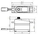 SV-1250MG Servo 8Kg 0,095s HV Alu Coreless Metalldrev Mini*