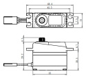 SV-1257MG Servo 4Kg 0,055s HV Alu Coreless Metalldrev Mini*