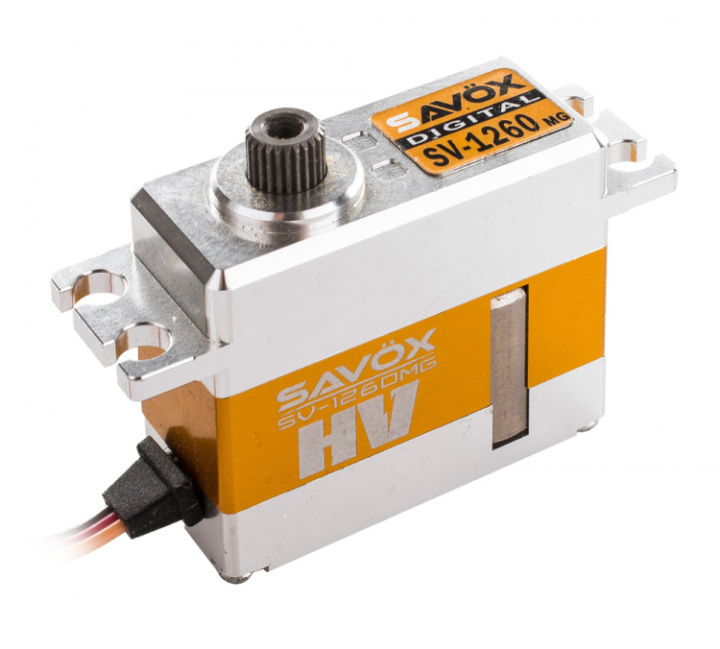 SV-1260MG Servo 12Kg 0,055s HV Alu Coreless Metalldrev Mini* i gruppen Katalog / Fabrikat / S / Savöx / Servo hos Minicars Hobby Distribution AB (SAV-SV1260MG)