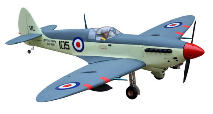 Supermarine Seafire 20cc 1640mm med Infällbara Landställ (El) i gruppen Katalog / Fabrikat / S / Seagull / Flygplan hos Minicars Hobby Distribution AB (SEA116NGear)