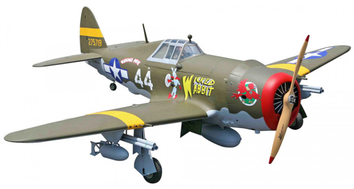 P-47 Razorback Giant Scale 50-61cc Gas ARF i gruppen Katalog / Fabrikat / S / Seagull / Flygplan hos Minicars Hobby Distribution AB (SEA306)