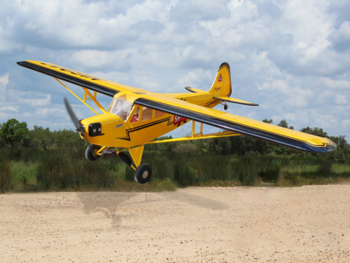 Piper J-3 Cub 224cm 20-26cc ARF i gruppen Katalog / Fabrikat / S / Seagull / Flygplan hos Minicars Hobby Distribution AB (SEA74N)