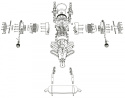 FS-B400 4-Cyl Boxer Metanolmotor 4-Takt Byggsats