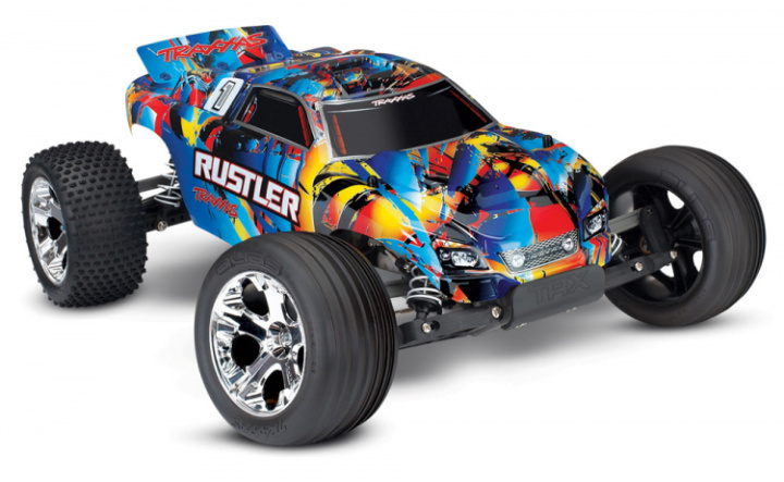 Rustler 2WD 1/10 RTR TQ Rock\'n\'Roll - Utan Batt/Laddare* UTG i gruppen Katalog / Övrigt / Kyrkogård hos Minicars Hobby Distribution AB (TRX37054-4-RNR)