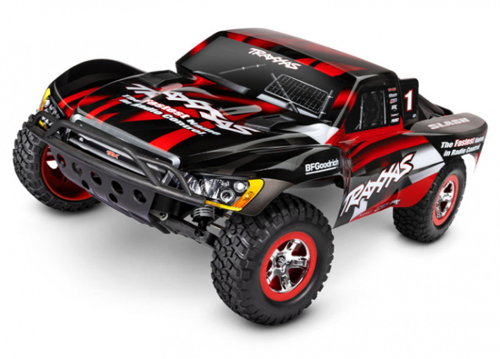 Slash 2WD 1/10 RTR TQ Röd Clipless USB - Med Batteri/Laddare* i gruppen Katalog / Fabrikat / T / Traxxas / Modeller hos Minicars Hobby Distribution AB (TRX58034-8-RED)