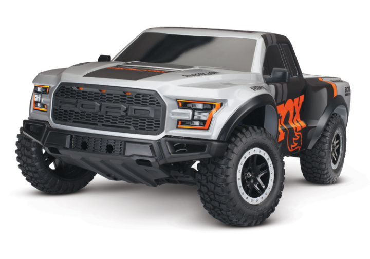 Ford F-150 Raptor 2WD 1/10 RTR TQ USB FOX - Med Batteri/Laddare i gruppen Katalog / Fabrikat / T / Traxxas / Modeller hos Minicars Hobby Distribution AB (TRX58094-8-FOX)