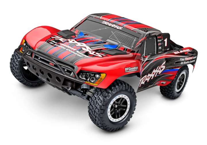 Slash 2WD 1/10 RTR TQ Röd BL-2S* i gruppen Katalog / Fabrikat / T / Traxxas / Modeller hos Minicars Hobby Distribution AB (TRX58134-4-RED)