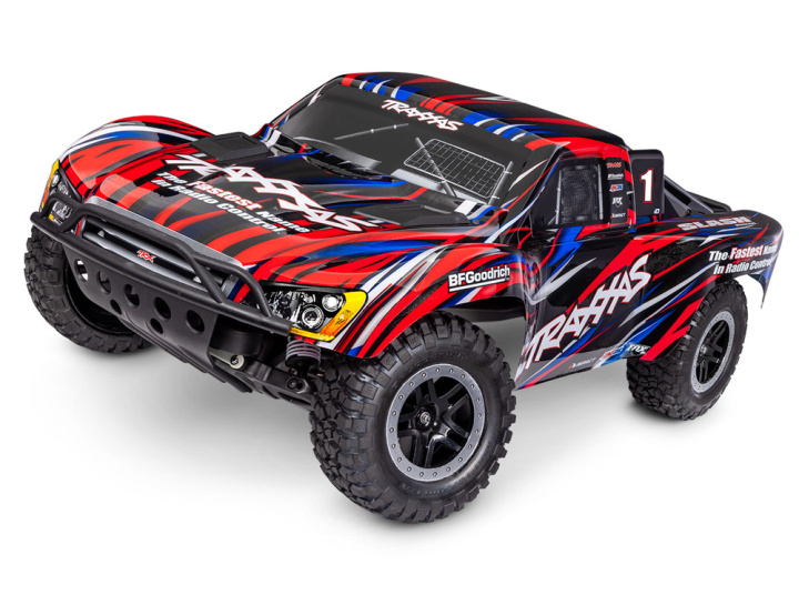 Slash 2WD 1/10 RTR TQ EHD Röd Clipless BL-2S i gruppen Katalog / Fabrikat / T / Traxxas / Modeller hos Minicars Hobby Distribution AB (TRX58334-4-RED)