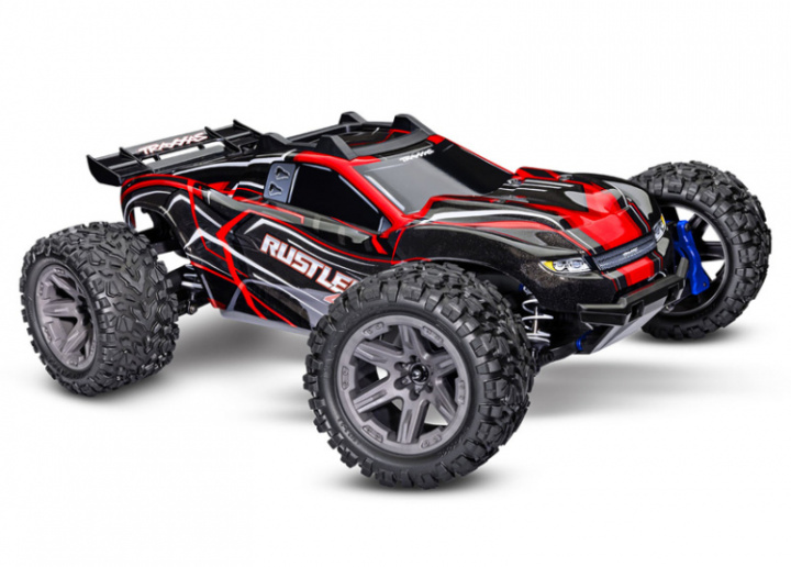 Rustler 4x4 BL-2s 1/10 RTR TQ Röd i gruppen Katalog / Fabrikat / T / Traxxas / Modeller hos Minicars Hobby Distribution AB (TRX67164-4-RED)