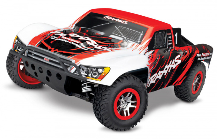 Slash 4x4 VXL RTR TQi TSM Röd - Utan Batteri & Laddare* i gruppen Katalog / Fabrikat / T / Traxxas / Modeller hos Minicars Hobby Distribution AB (TRX68086-4-RED)