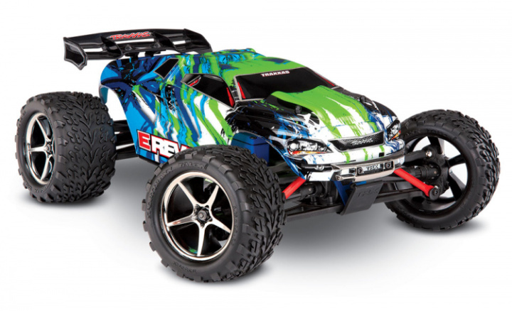 E-Revo 1/16 4WD RTR TQ Grön - Med Batt/Laddare* i gruppen Katalog / Fabrikat / T / Traxxas / Modeller hos Minicars Hobby Distribution AB (TRX71054-1-GRN)