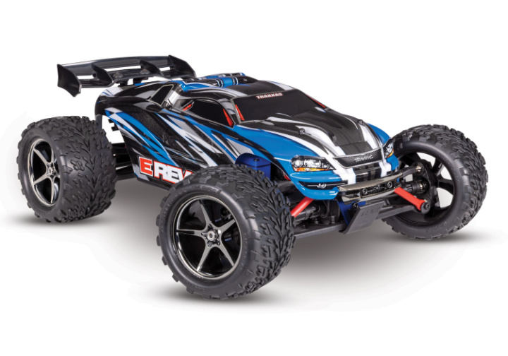 E-Revo 1/16 4WD RTR TQ Blå - USB-C Med Batt/Laddare i gruppen Katalog / Fabrikat / T / Traxxas / Modeller hos Minicars Hobby Distribution AB (TRX71054-8-BLUE)