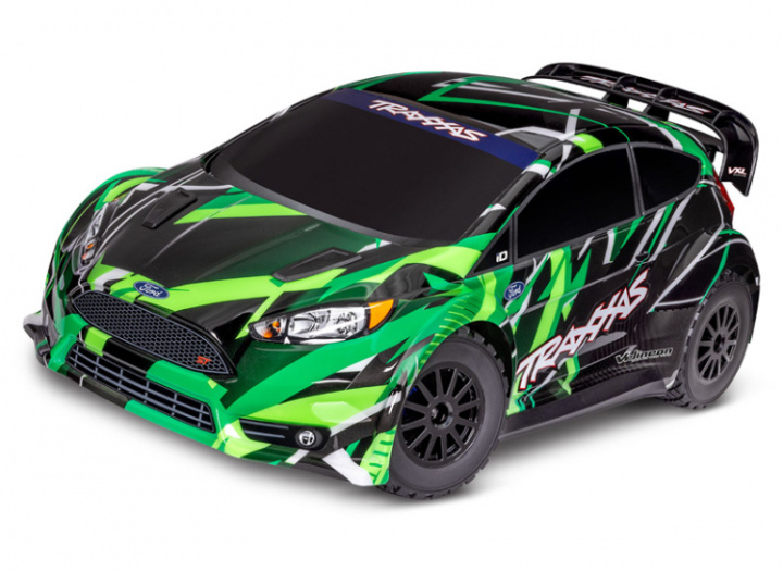 Ford Fiesta Rally 1/10 VXL 4WD RTR TQ Grön i gruppen Katalog / Fabrikat / T / Traxxas / Modeller hos Minicars Hobby Distribution AB (TRX74276-4-GRN)