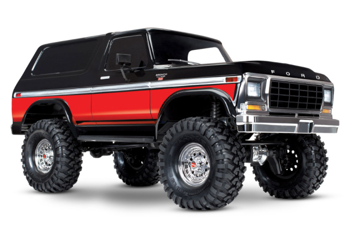 TRX-4 Ford Bronco Ranger XLT Crawler RTR Clipless Röd i gruppen Katalog / Fabrikat / T / Traxxas / Modeller hos Minicars Hobby Distribution AB (TRX82246-4-RED)