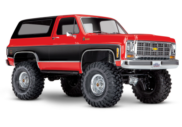 TRX-4 Chevy Blazer 1979 1/10 RTR Clipless Röd i gruppen Katalog / Fabrikat / T / Traxxas / Modeller hos Minicars Hobby Distribution AB (TRX82276-4-RED)