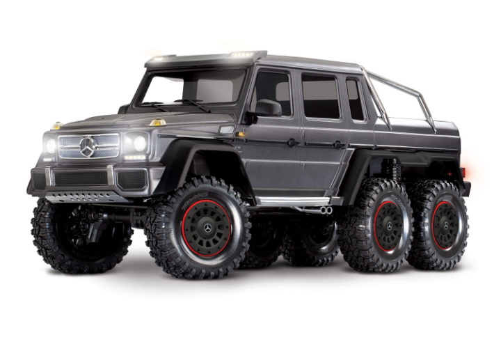 TRX-6 Mercedes-Benz G63 AMG 6X6 TQi RTR Clipless Silver i gruppen Katalog / Fabrikat / T / Traxxas / Modeller hos Minicars Hobby Distribution AB (TRX88296-4-SLVR)