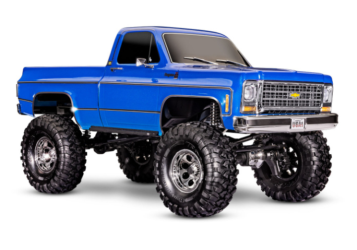 TRX-4 Crawler Chevrolet K10 High Trail Blå RTR* i gruppen Katalog / Fabrikat / T / Traxxas / Modeller hos Minicars Hobby Distribution AB (TRX92056-4-BLUE)