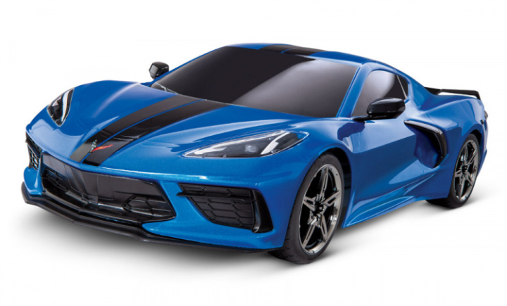 4-TEC 3.0 Chevrolet Corvette Stingray RTR Blå* i gruppen Katalog / Fabrikat / T / Traxxas / Modeller hos Minicars Hobby Distribution AB (TRX93054-4-BLUE)