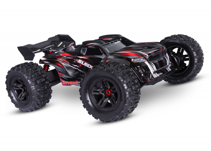 Sledge 1/8 Truck 6s Belted Röd i gruppen Katalog / Fabrikat / T / Traxxas / Modeller hos Minicars Hobby Distribution AB (TRX95096-4-RED)