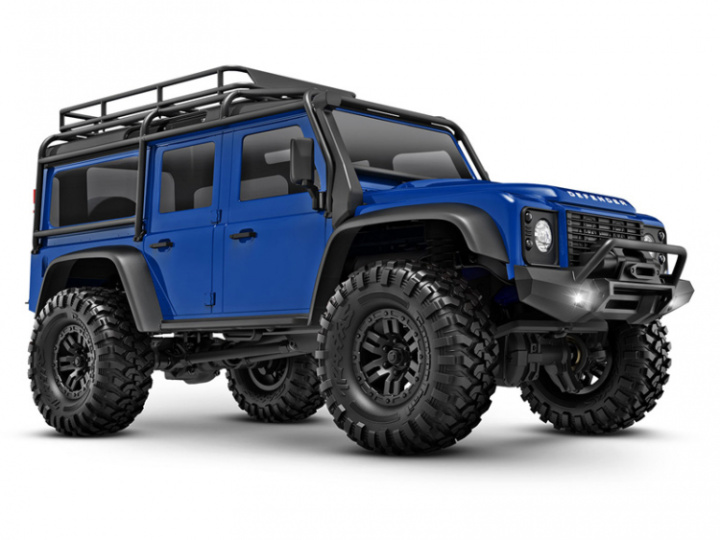 TRX-4M 1/18 Land Rover Defender Crawler Blå RTR - 2S LiPo/USB Laddare i gruppen Katalog / Fabrikat / T / Traxxas / Modeller hos Minicars Hobby Distribution AB (TRX97054-1-BLUE)