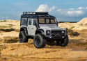 TRX-4M 1/18 Land Rover Defender Crawler Silver RTR - 2S LiPo/USB Laddare