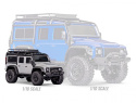 TRX-4M 1/18 Land Rover Defender Crawler Silver RTR - 2S LiPo/USB Laddare