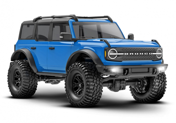 TRX-4M 1/18 Ford Bronco Crawler Blå RTR - 2S LiPo/USB Laddare i gruppen Katalog / Fabrikat / T / Traxxas / Modeller hos Minicars Hobby Distribution AB (TRX97074-1-BLUE)