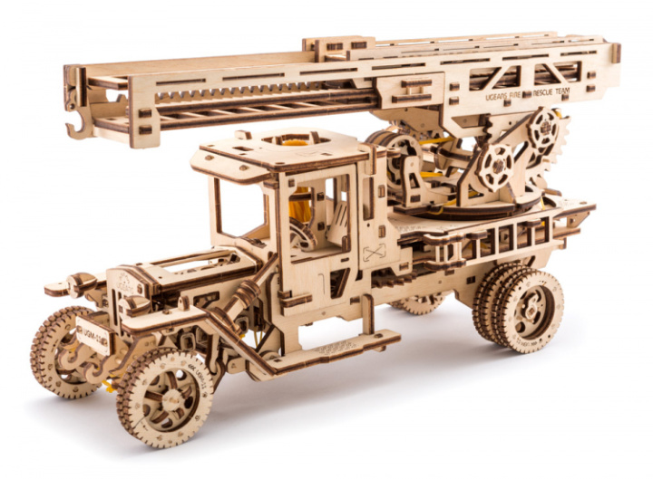 Ugears Fire Ladder* i gruppen Katalog / Bygghobby / Byggsatser Trä & Metall / Träbyggsatser Mekaniska hos Minicars Hobby Distribution AB (UG70022)