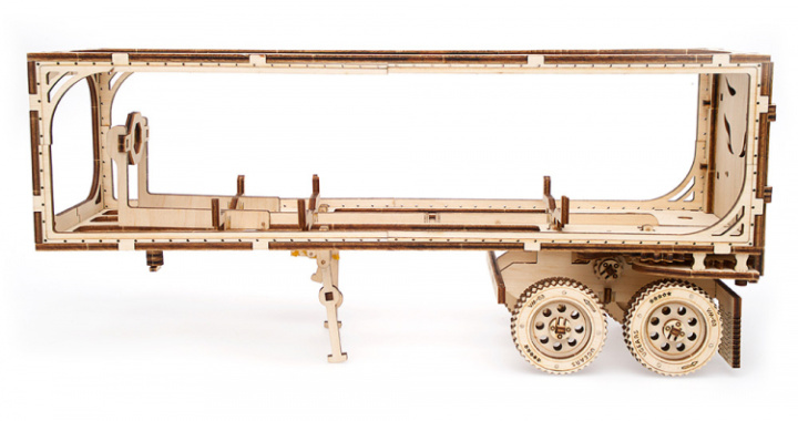 Ugears Heavy Boy Truck Trailer i gruppen Katalog / Bygghobby / Byggsatser Trä & Metall / Träbyggsatser Mekaniska hos Minicars Hobby Distribution AB (UG70057)