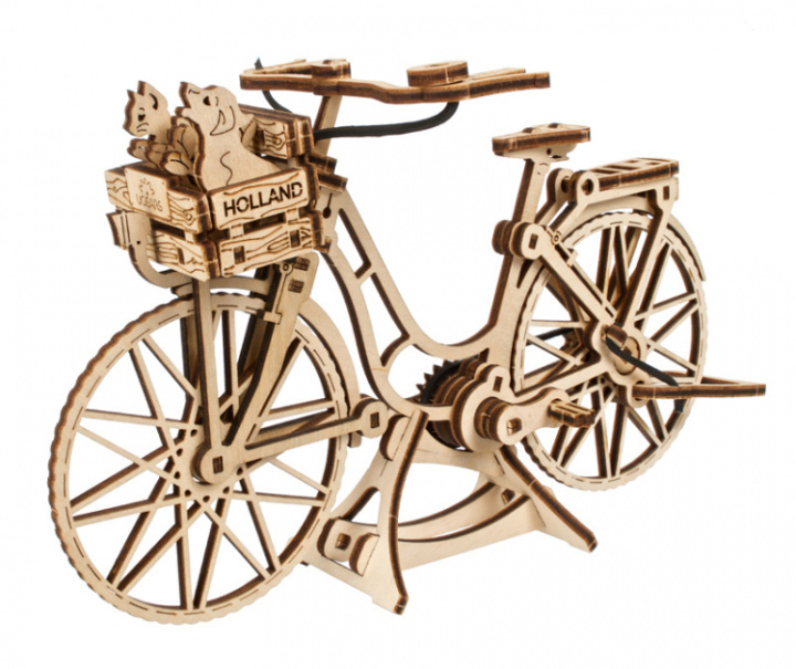 Ugears Dutch Bicycle i gruppen Katalog / Bygghobby / Byggsatser Trä & Metall / Träbyggsatser Mekaniska hos Minicars Hobby Distribution AB (UG70251)